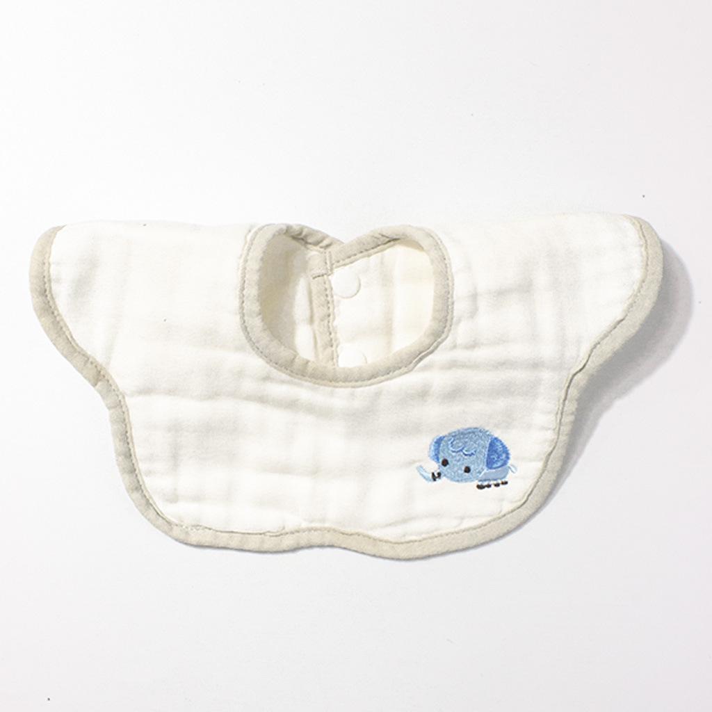 

8-Layer Pure Cotton Baby Drool Bib - Waterproof Infant Bib