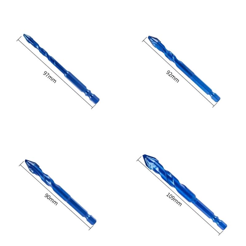 6/8/10/12mm Tile Bit Spades Drill Bit High Hardness Eccentric Drill Crooked Tip Eccentric Drill Bit Tilted Eccentric