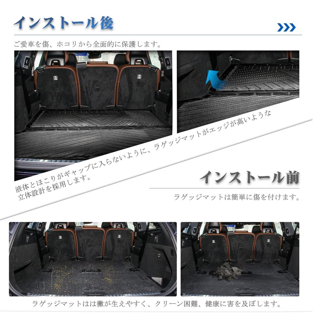 RUIYA Volvo XC90 Luggage Truck XC90 Luggage Cargo Trunk Floor Car Cargo Floor Trunk TPE Protective Abrasion Scratch Stain Easy To Install Mat, Mat,