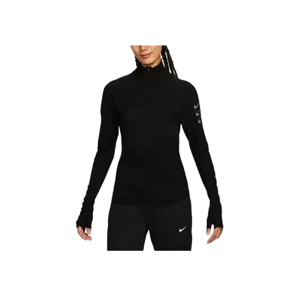 Nike Therma-Fit Adv Run Division Logo Stand Collar Long Sleeve Jacket Women Jacket Black FN2262-010