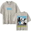 Washed Vintage Anime Oyasumi Goodnight Punpun Onodera T-shirt Aiko Tanaka Graphic T Shirts Men Women Manga Oversized T-shirts