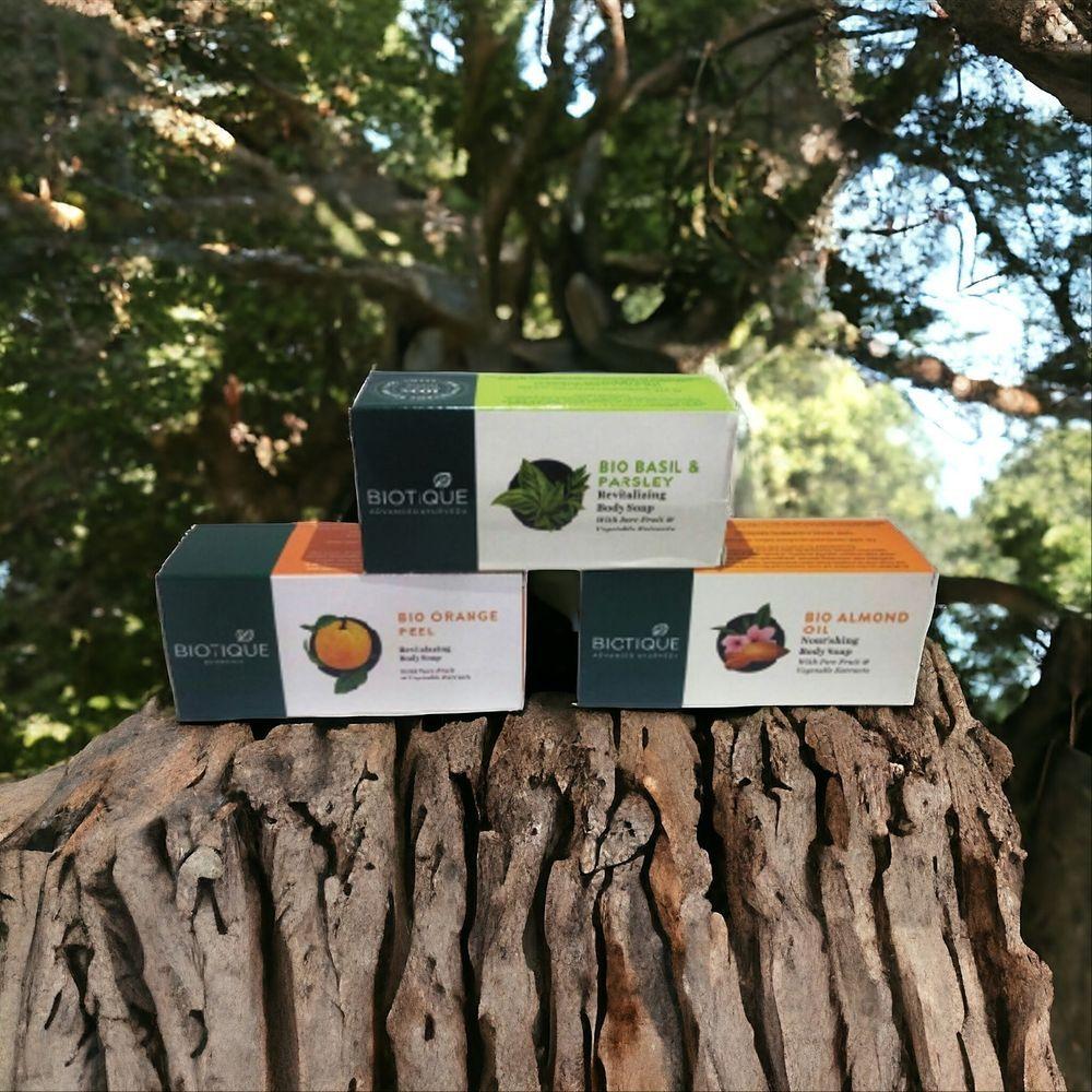 Indische Biotique Seife Basilikum Gesichtswaschgel Schönheitsseife Reinigung 5 Stück