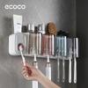 Yikeke Source Factory Toothbrush Cup Holder Wall-Mounted No-Drill Mouthwash Cup Toothpaste Toothbrush Storage Rack