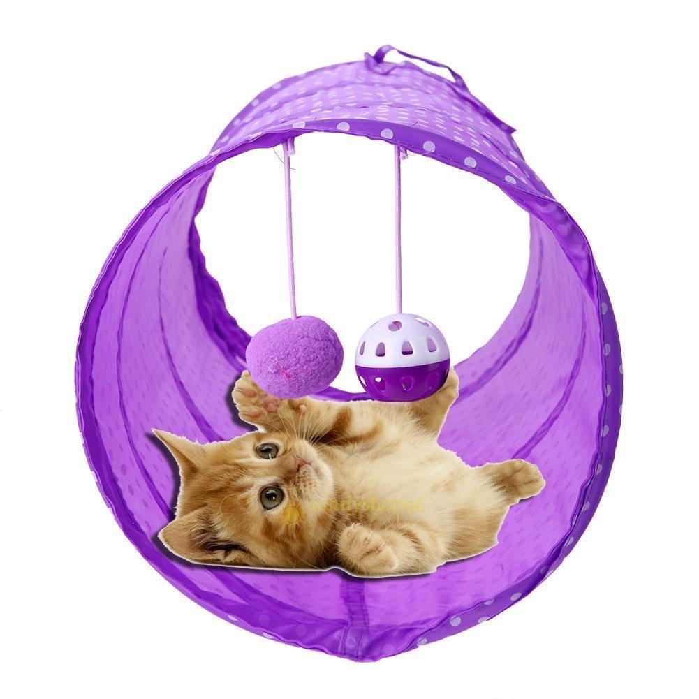 Buy Pet Cat Tunnel Toy Outdoor Game Play Foldable Kitten Rabbit Toys
