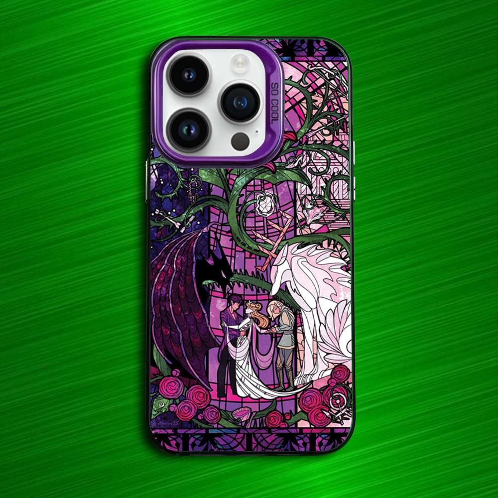 

Acotar A Court of Mist and Fury Phone Case For iPhone 16,15,14,13,12,11,Mini,Pro,MAX Purple Matte Silicone Cover iPhone13