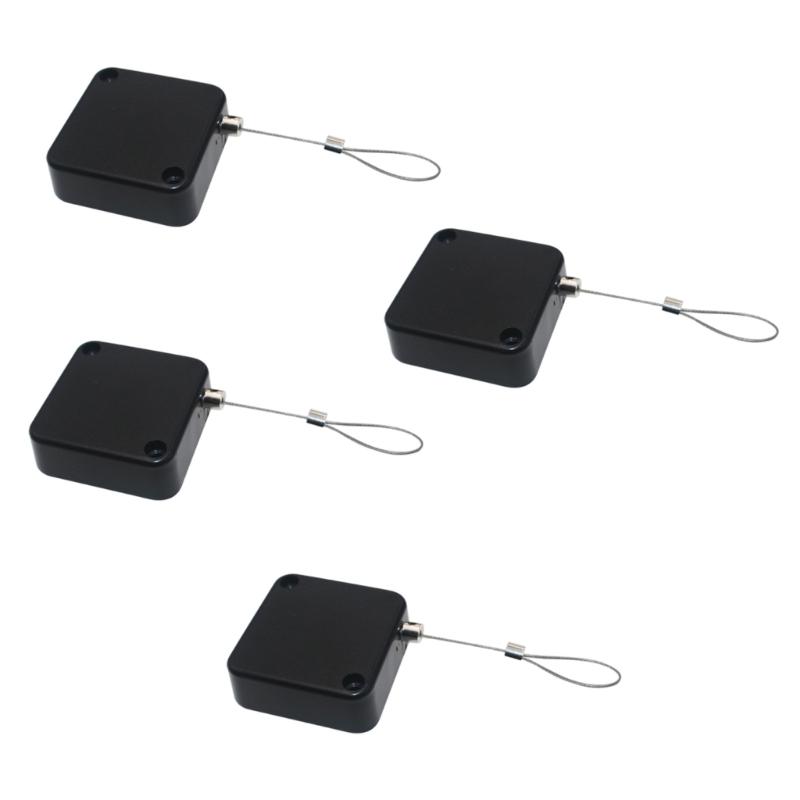 1/2/4Pcs Retractable TV Remote Control Tethers with Adjustable Leashes Secure Remote