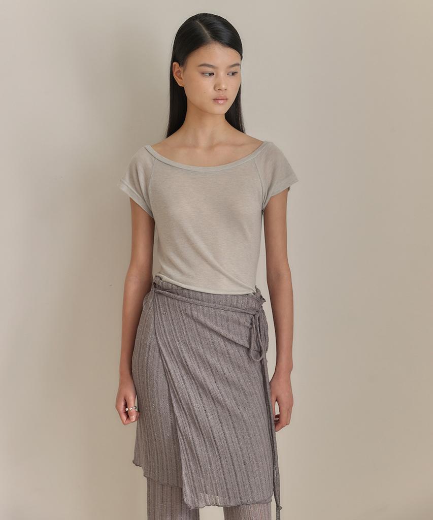 OURO Linen Wrap Pants [ Brown ]