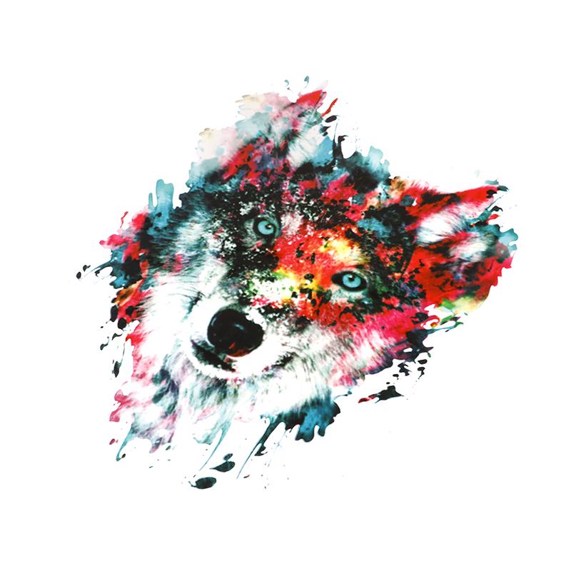 wolves iron on patches heat transfer pyrography for diy clothes decor YECF