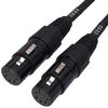 CESS-271 Female 5-pin XLR to Female 5-pin XLR Gender Changer Coupler, 6-inch, DMX Cable, Pack of 2