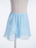 Chiffon Skirt Kids Elastic Waistband Irregular Slit Miniskirt for Stage Performance Gymnastic Costume