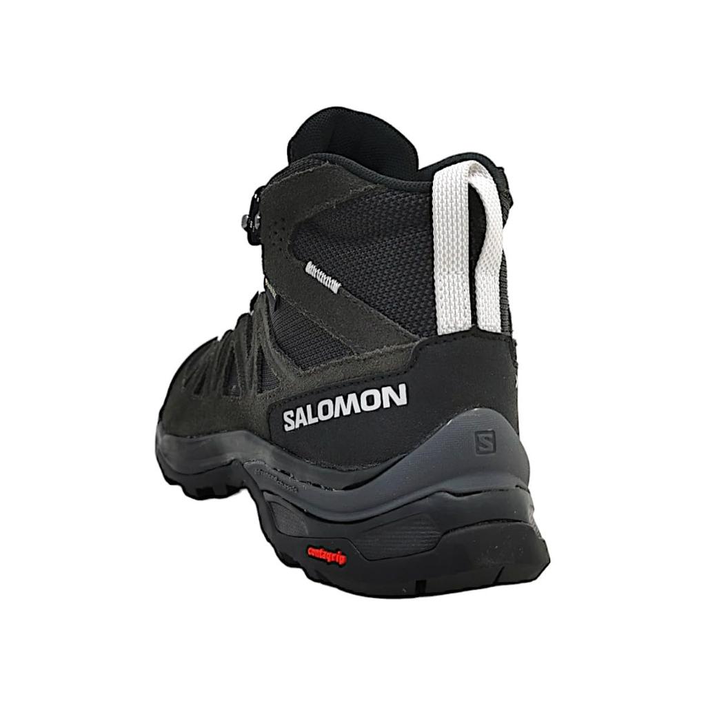 SALOMON X Ward Couro Mid GTX W 23.0 Ébano/Fantasma/Preto