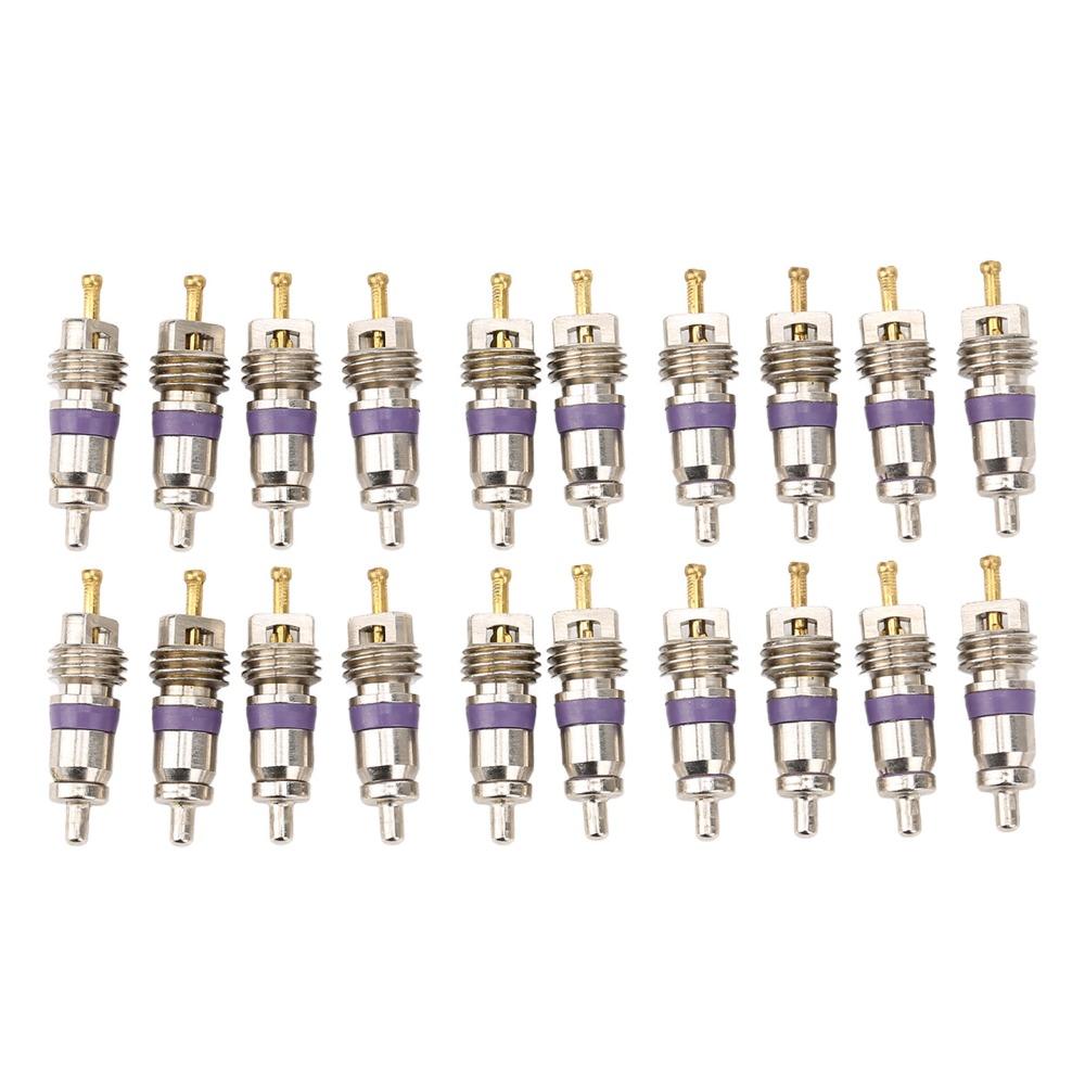 20PCS Multi Sizes Car Air Conditioning Valve Core Refrigerant Charging & Leak Repair