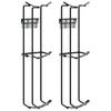 Vidaxl Obstacle Stands, For Mounting On a Barrel, 2 Pcs, Black
