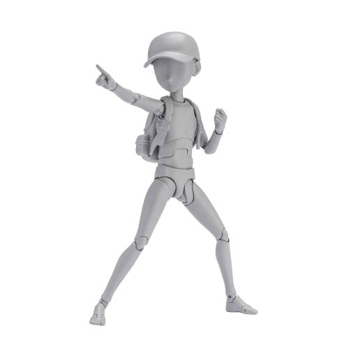 TAMASHII NATIONS S.H.Figuarts Body-kun - Ken Sugimori - Edition DX SET (Gray Color Ver.) Approximately 130mm PVC & ABS Movable Figure BAS62102