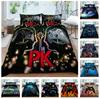 3D Technology Gaming Console Series Bedding Set with High-definition Digital Printing Game Handle, Down Duvet Cover and Pillowcase 2/3 Pieces