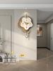 Wall Clock Living Room High-end Sense Creative Cream Wind Simple Wall-mounted Dining Room Fashion Silent Flower Decoration Clock