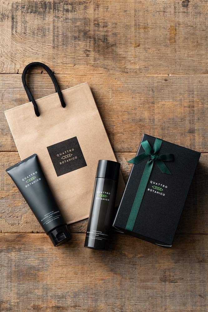 Quattro Botanico Botanical Lotion & Sunscreen Set (Men's Gift Set) All-in-One UV Skincare for Men, Gift Wrapping Included, Valentine's Day Gift Idea