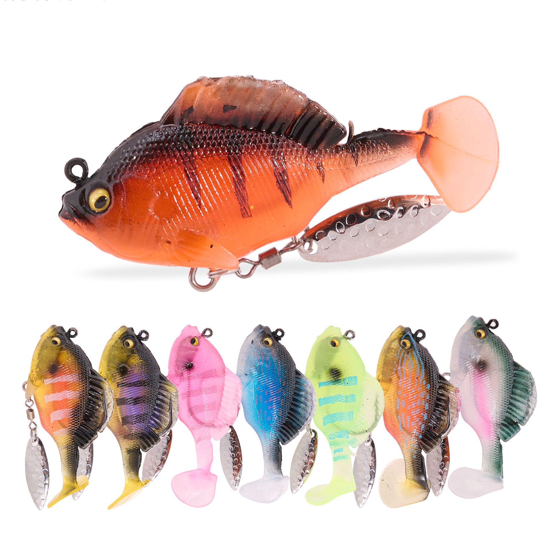 

Third Gen Anti-Snag Long Cast Soft Lure with Rotating Sequins and T-Tail 10g with Premium Packaging