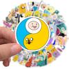 100Pcs Adventure Time Stickers Cartoon Animation Luggage Scooter Laptop Refrigerator Graffiti Stickers Decorative Toys Cute