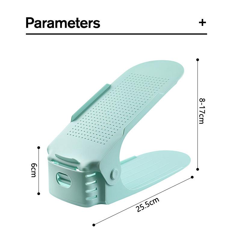 Nastavitelný úložný prostor Dvouvrstvý zesílený botník Vrstvená podpěra bot Stojan na boty na domácí ubytovně Úložný regál do botníku