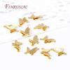 Trendy 18K Gold Plated Brass Butterfly Charms Pendants Connector DIY Earrings Necklaces Charms Jewellery Making Accessories