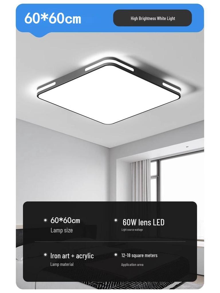 Ultra-Bright Modern Minimalist Ceiling Chandelier for Living Room and Bedroom - Energy-Saving Home Lighting Fixture