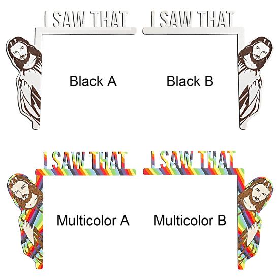 Vintage Jesus Ornament Eco-friendly Garden Door Corner I Saw That