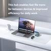 4-Port USB 3.0 Hub with Type-C Power for Laptop Expansion Aluminum 5Gbps/10Gbps in Stock