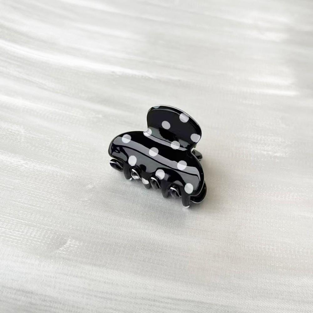 Cute Polka Dot Hair Claw Non-Slip Acrylic Hair Clamps New Mini Hair Clips  For Women