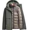 Men's Mid-Length Winter Down Jacket with Detachable Liner and Hood – Suitable for Middle-Aged and Elderly, Dad's Style, Thickened Coat