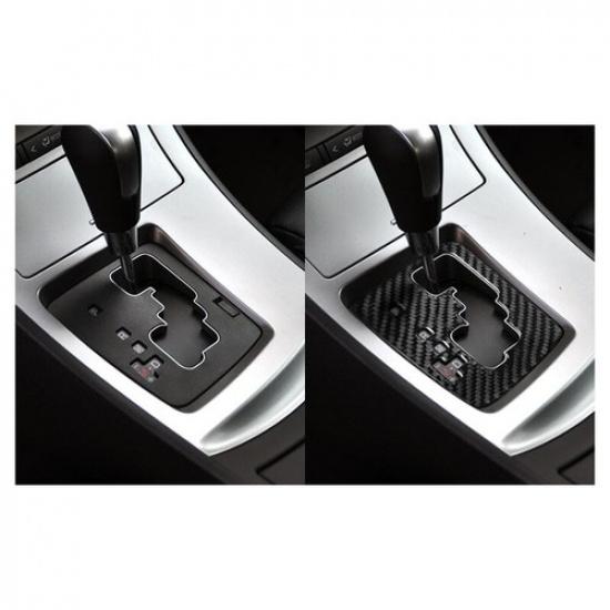 1x Carbon Fiber Center Console Gear Shift Panel Cover For Mazda 3 2010-2013 LHD