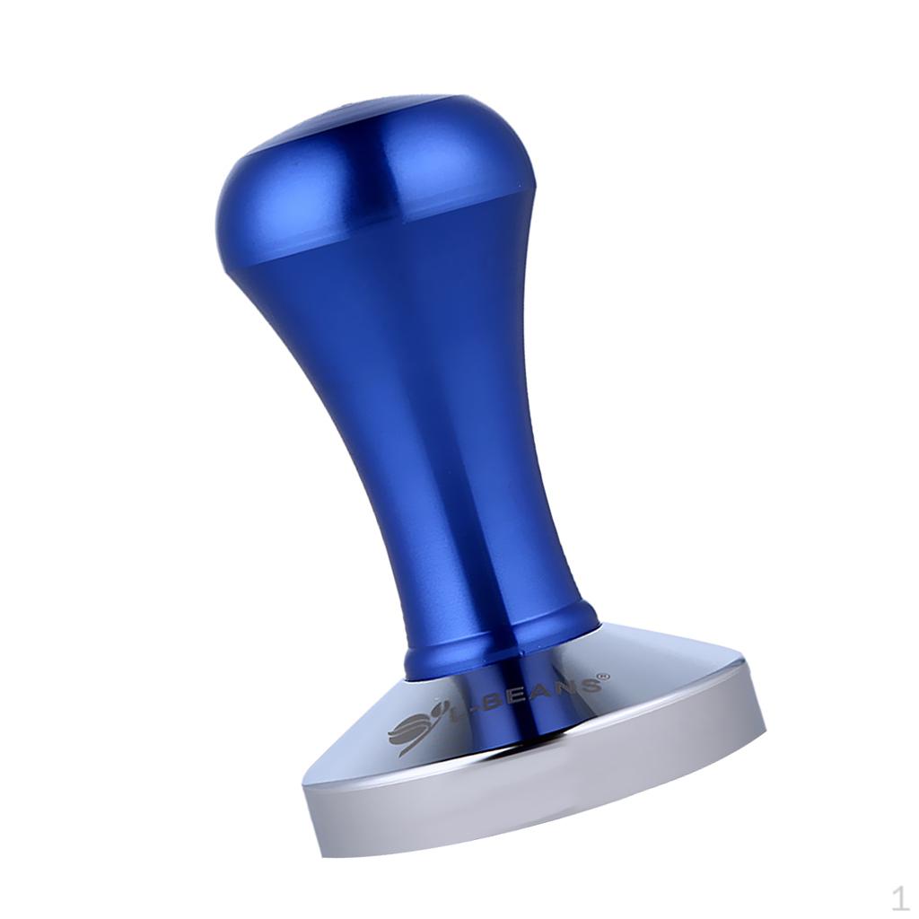 Solid Stainless Steel Flat Handle Espresso синий