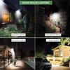 Dailu Anti-theft Solar Lights Outdoor 2000Lm IP65 Water Solar Motion Sensor Security Lights with Wide Angle for Patio Garden