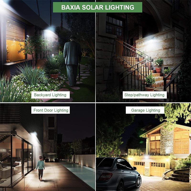 Dailu Anti-theft Solar Lights Outdoor 2000Lm IP65 Water Solar Motion Sensor Security Lights with Wide Angle for Patio Garden