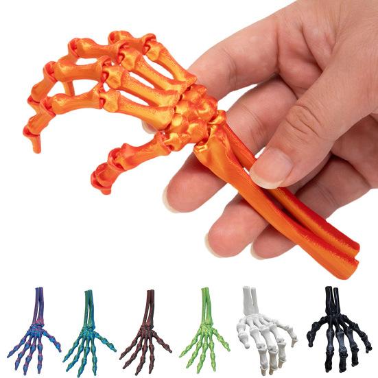 3D Printed Halloween Skeleton Hand Realistic Looking Widely Used Fake Human Hand Party Terror Scary Props Decoration