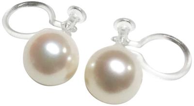 Akoya Pearl Earrings Made In Genuine Metal Ceremonial June Made In Japan Drawstring Warranty Mani Mani [7mm] Japan, Materials, Non-pierced Earrings,