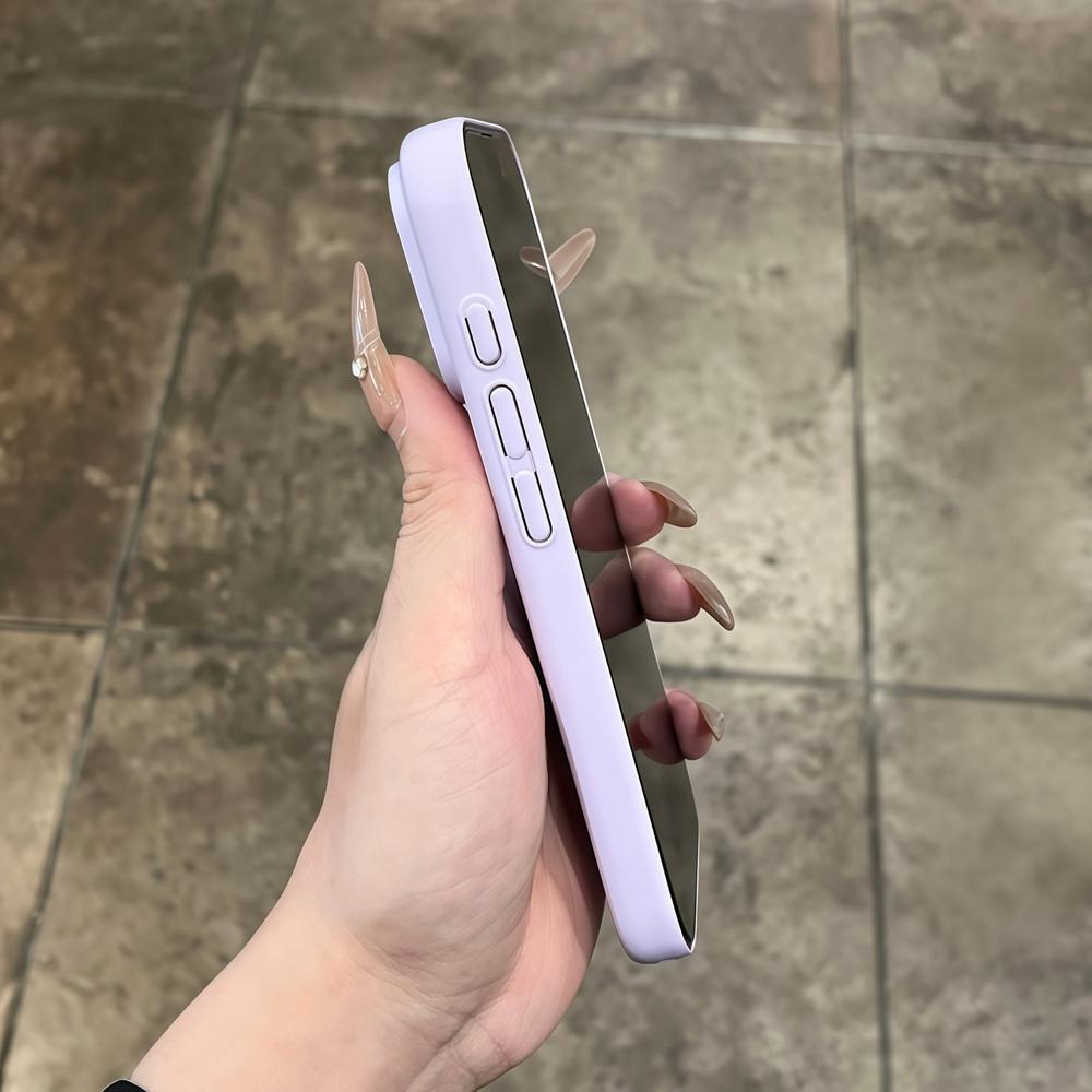 Genuine Glass Glossy Hard Shockproof Case for iPhone 17 16 15 14 13 12 11 Pro Max Plus Macaron Candy Color Cover for iPhone Air