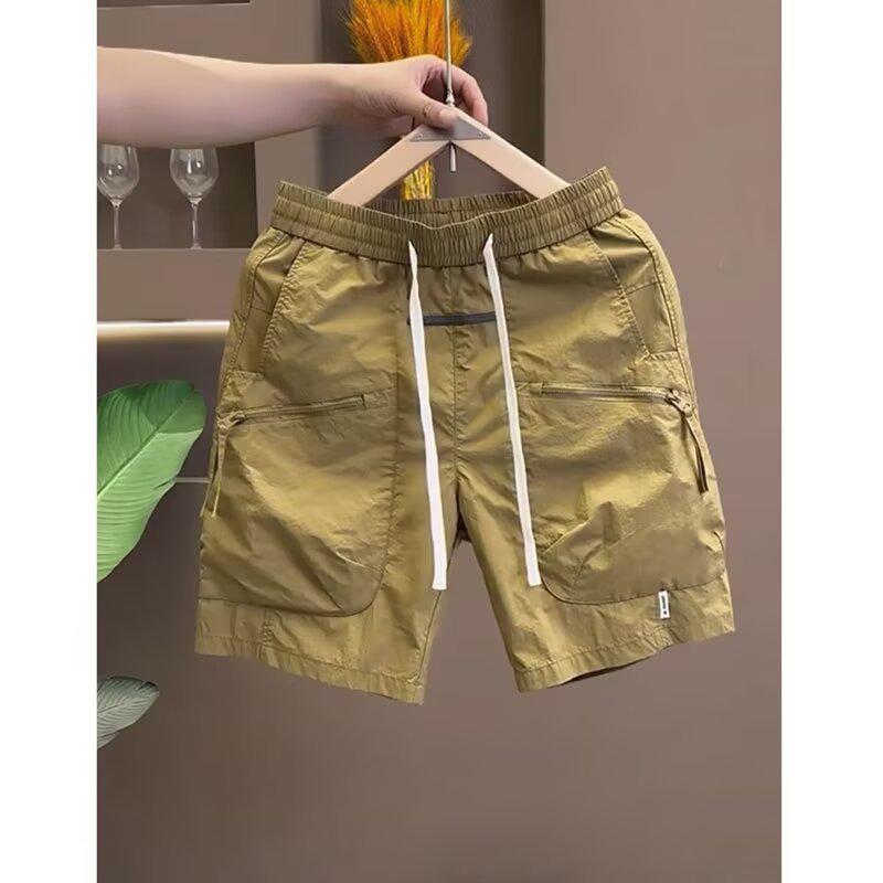2025 Men's Quick-Dry Work Shorts: Summer Multi-Pocket Zipper Pants