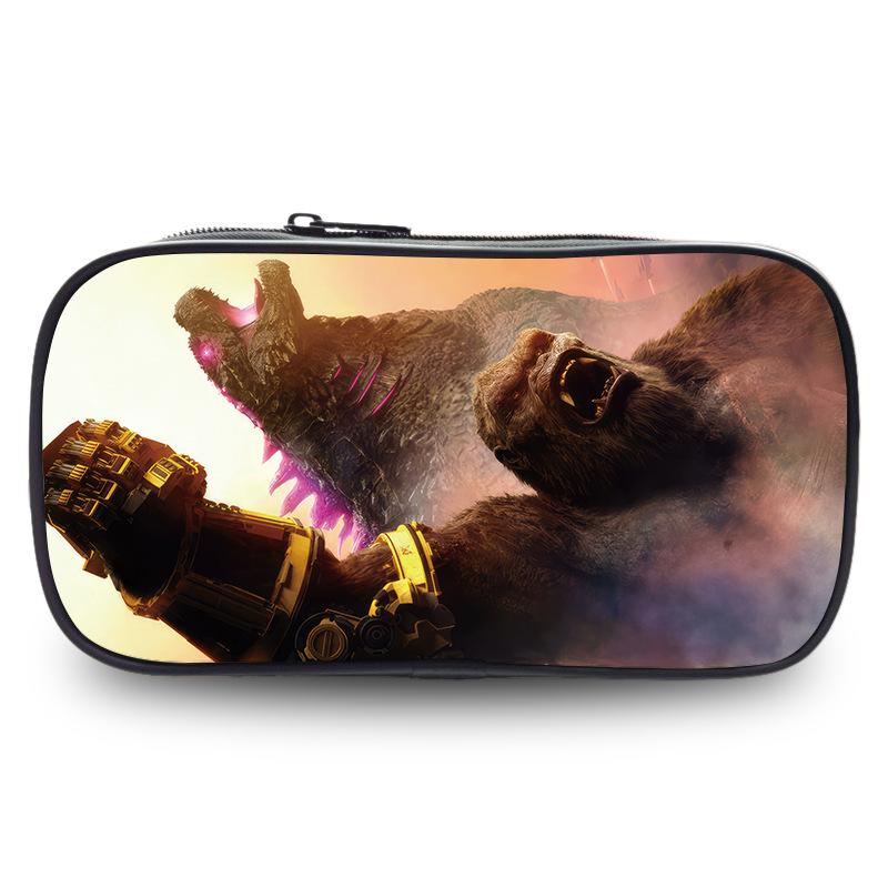 Godzilla Wars King Kong Pencil Case Stationery Case Pencil Case Student Office Pencil Bag Student Pencil Bag Stationery Storage Bag
