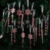 20PCS Clear Shatterproof Icicle Christmas Ornament Durable Portable Hanging Decors For Tree Door Curtain Holiday Decoration