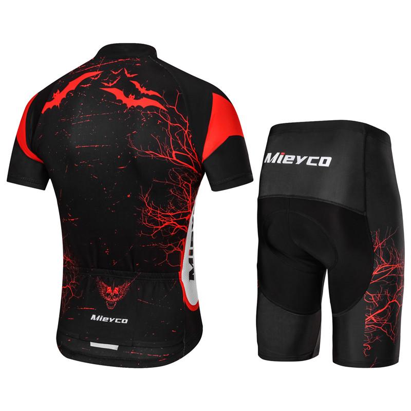 Mieyco-Black Skull Design Uniforms for Men, MTB Clothing, Clothing for Men Short Sleeve 2026 Summer Breathable Outdoor Sports Cycling Suit Set