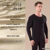 Men's Seamless Thermal Underwear Set - German Cashmere, Antibacterial, Warm for Autumn and Winter