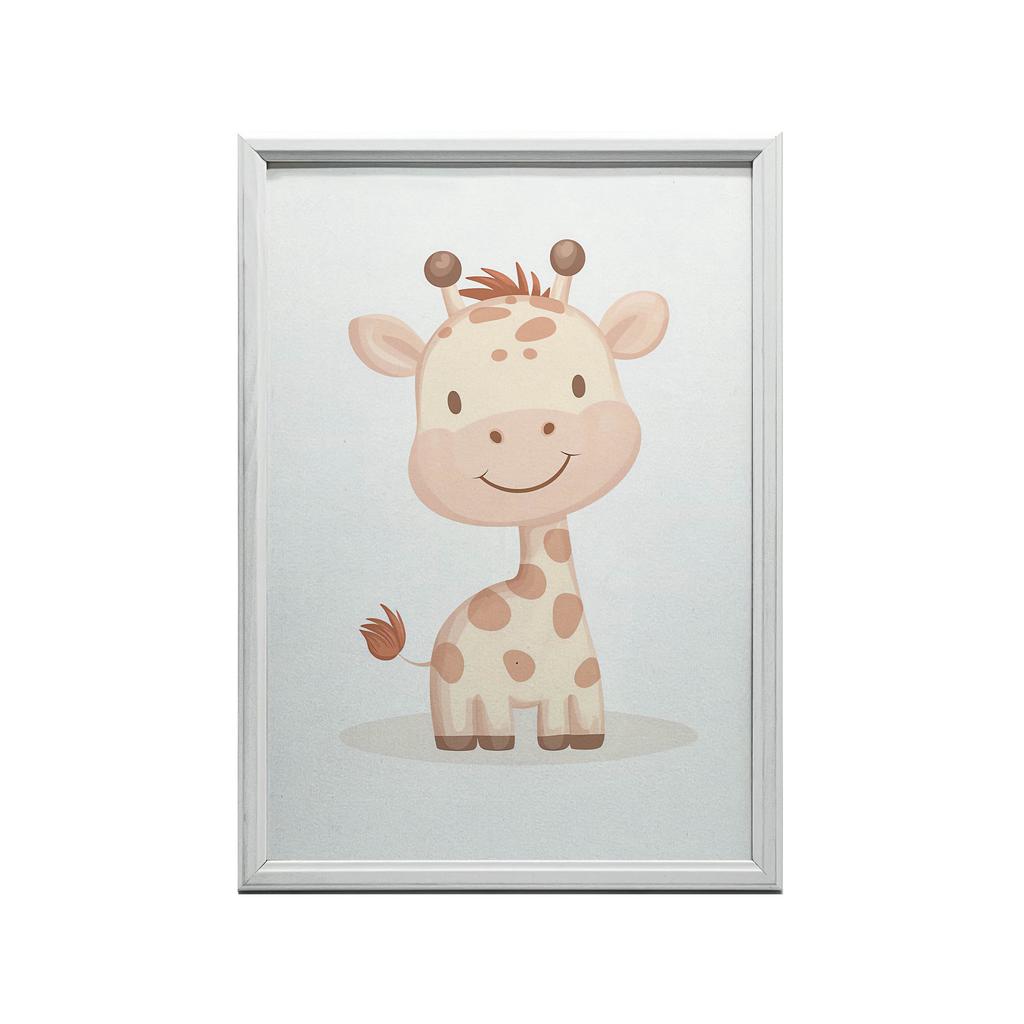 Uśmiechnięta Żyrafa - Plakat Dla Dzieci Uśmiechnięta Żyrafa - Plakat Dla Dzieci, 40X50 Cm, Bez Ramy, Papier Matowy 230 Gsm