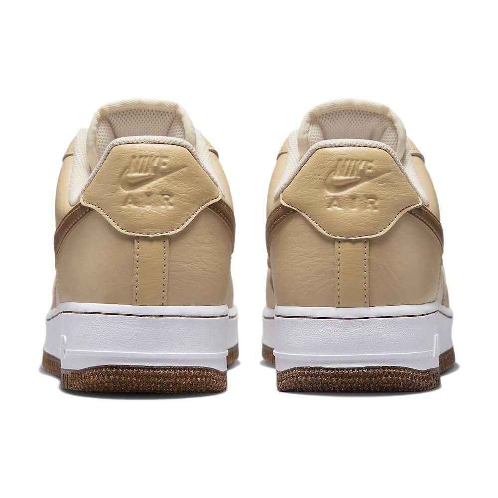 Nike Air Force 1 07 LV8 EMB Inspected By Swoosh Men Sneakers Brown Pearl-White Sesame DQ7660-200