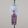 Elk Print Parent-Child Christmas Pajamas Set - Long Sleeve Autumn/Winter Family Homewear KTB