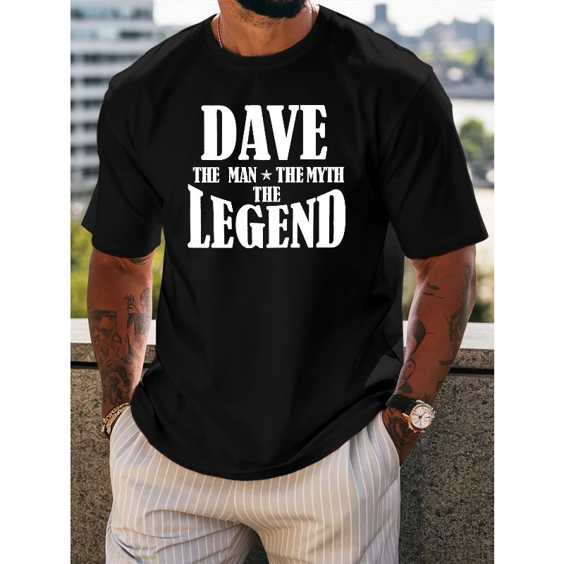 European Size Men's Summer Short-Sleeve T-Shirt with A-Z Letter Print - Round Neck Casual Top, Regular Fit Breathable Spring/Summer Wear