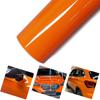 Auto Vinyl Wrap Folie Premium Glanzend Oranje Zelfklevend Voertuig Carrosserie Decal Auto Motorkap Decoratie Sticker Luchtbelvrij