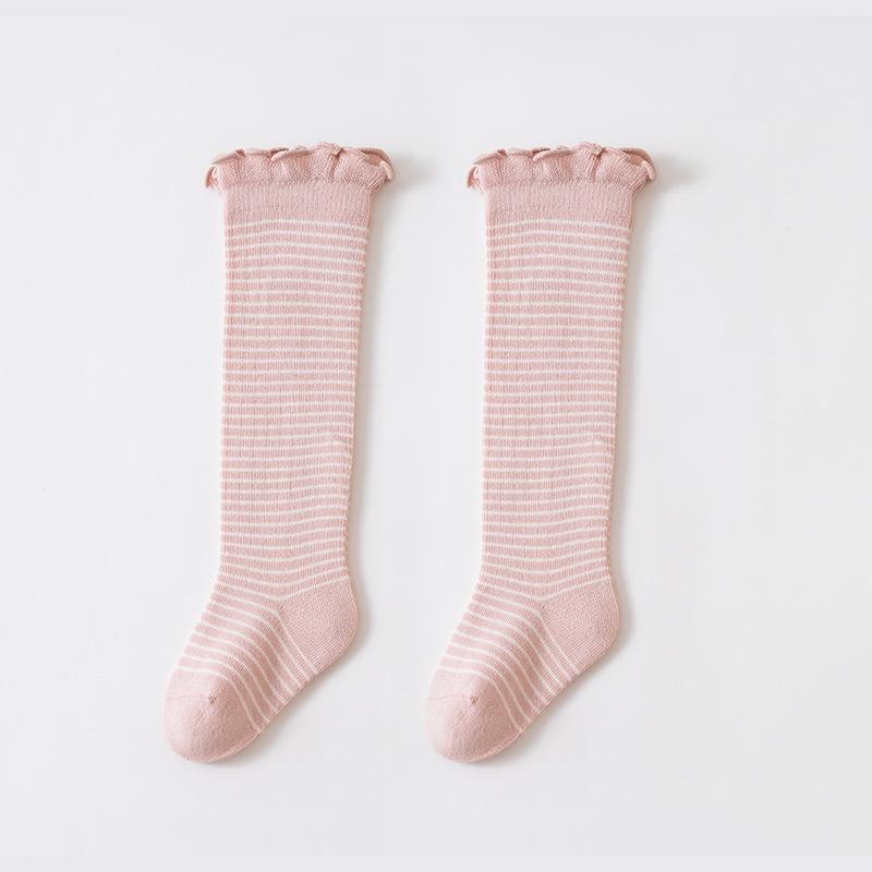 Xiyu Jia Herbst/Winter Baby Rüschenrand Überknie Baumwollsocken