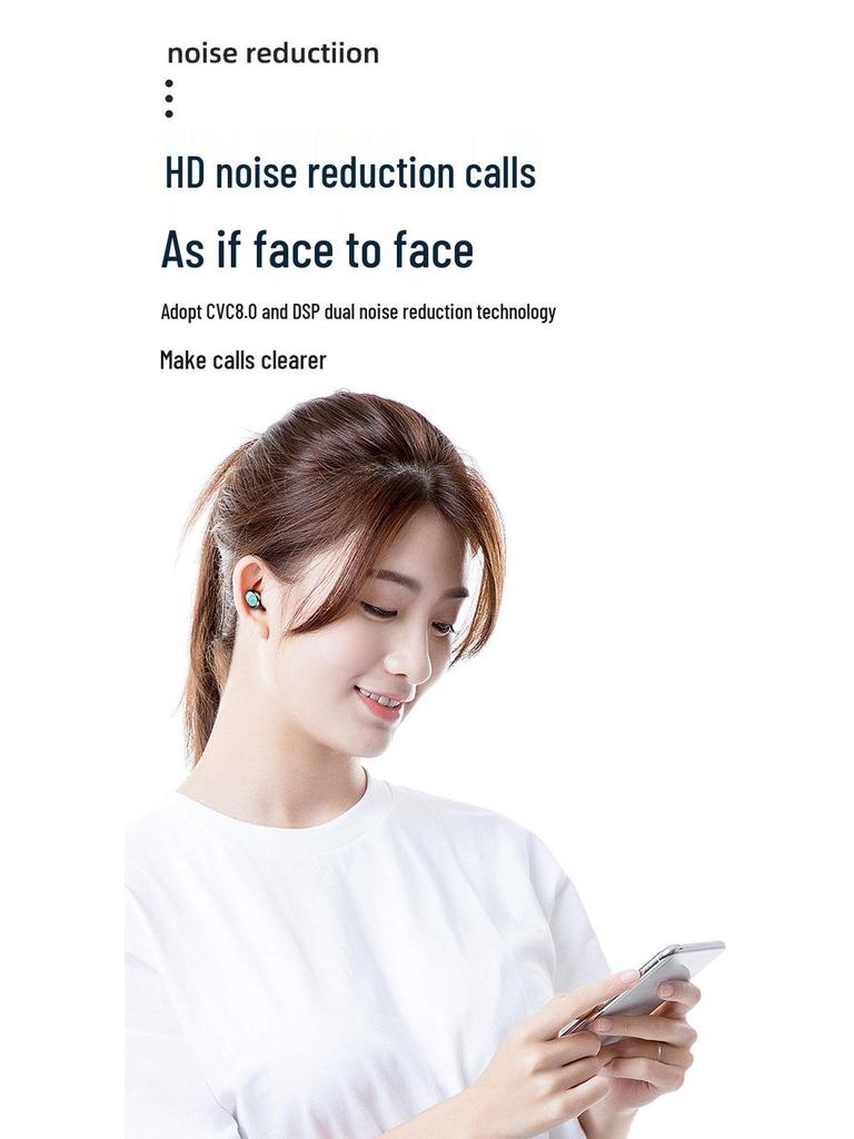 Original TWS Bluetooth 5.0 Earphones with Touch Control, Noise Reduction, Digital Display, and Sports Waterproof Design