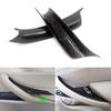 Black/Carbon Interior Door Handle Panel Pull Cover Fit For BMW X5 X6 E70 E71 F15
